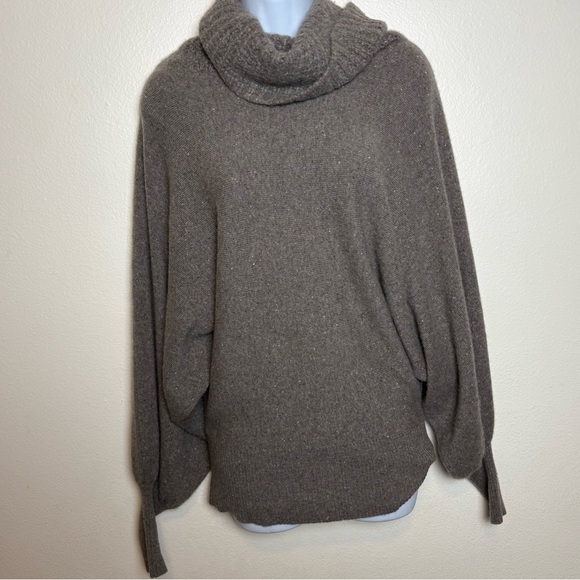Autumn Cashmere Sweaters - Autumn Cashmere Knit Turtle Neck Dolman Sleeve Sweater